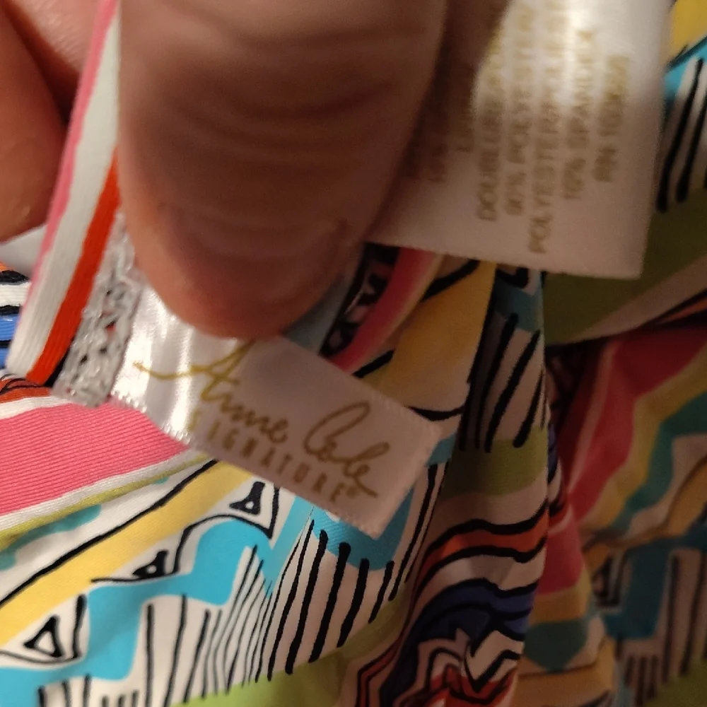 Anne Cole Multicolor Strapless Top - Picture 5 of 5